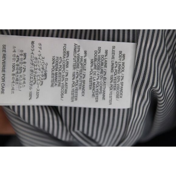 J. Crew Schoolboy Wool Stretch Blazer in Navy Style 03171 Size 8 Gold Buttons - Picture 9 of 9